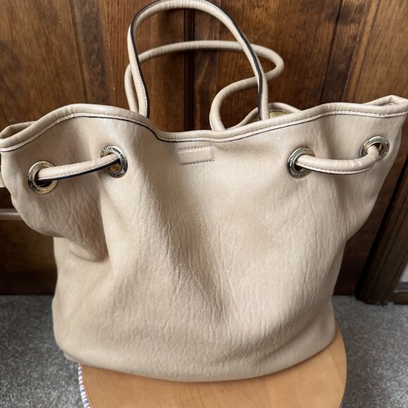 Calvin Klein Reversible Tote Bag - (1) Yellow, Ivory, Pink & Fuchsia & (2) Tan - Picture 13 of 14